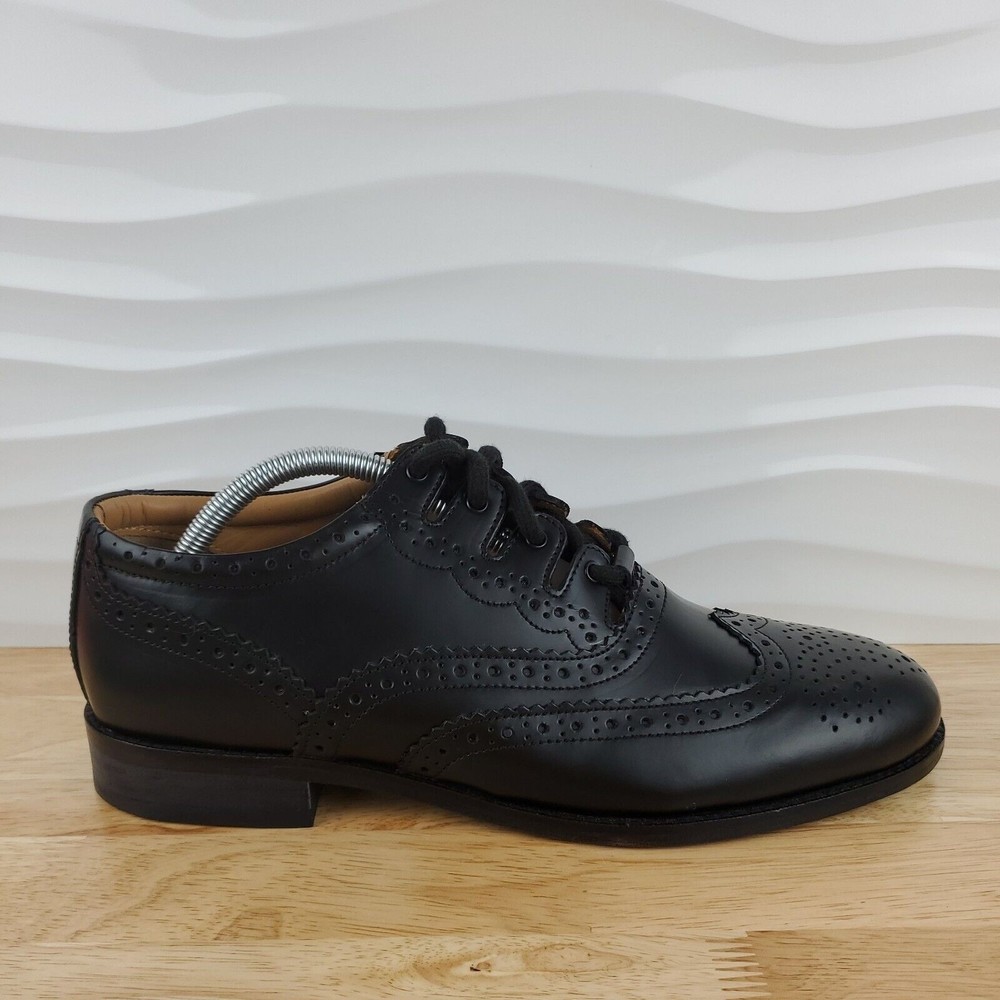 Thistle‎ Shoes Leather Ghillie Brogue Black Kilt Scottish Tassel Shoes Mens 9 - Picture 4 of 11
